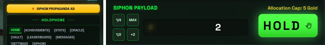 Game Controls - Hold or Fold - Fold Button